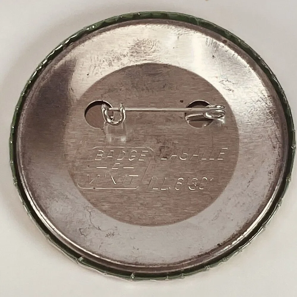 Cushman Motor Works HUSKY Scooter Pin Back Button Lincoln NE Advertising Vintage